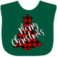 thumbnail image 3 of Inktastic Red Buffalo Plaid Christmas Tree Boys or Girls Baby Bib, 3 of 4