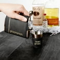 thumbnail image 3 of Groomsman - One 8 oz Flask & Two 1.5 oz Shot Glass Set, 3 of 8