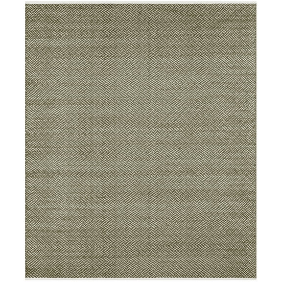 SAFAVIEH Boston Donnchad Geometric Cotton Area Rug, Olive, 8' x 10'