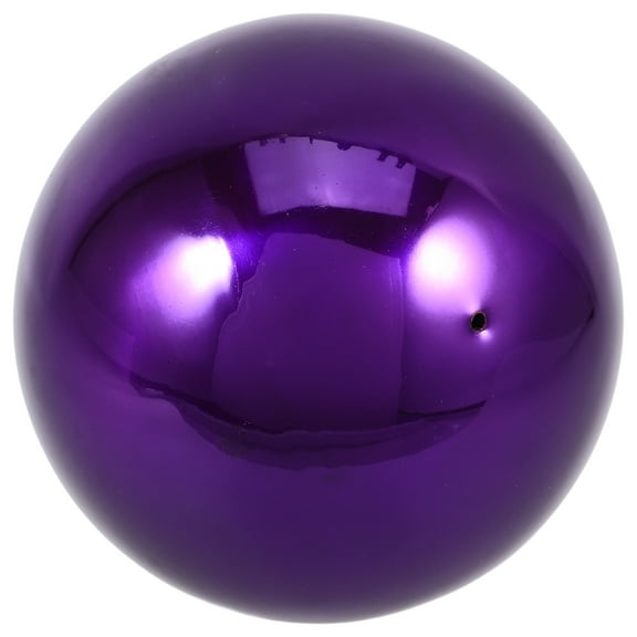 Beaupretty Outdoor Purple Gazing Globe Stainless Steel Sphere for Garden Decoration