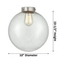 thumbnail image 2 of Innovations Lighting 284-1S-SN-G201-10 X-Large Beacon 10" Wide Mini Pendant - White, 2 of 4