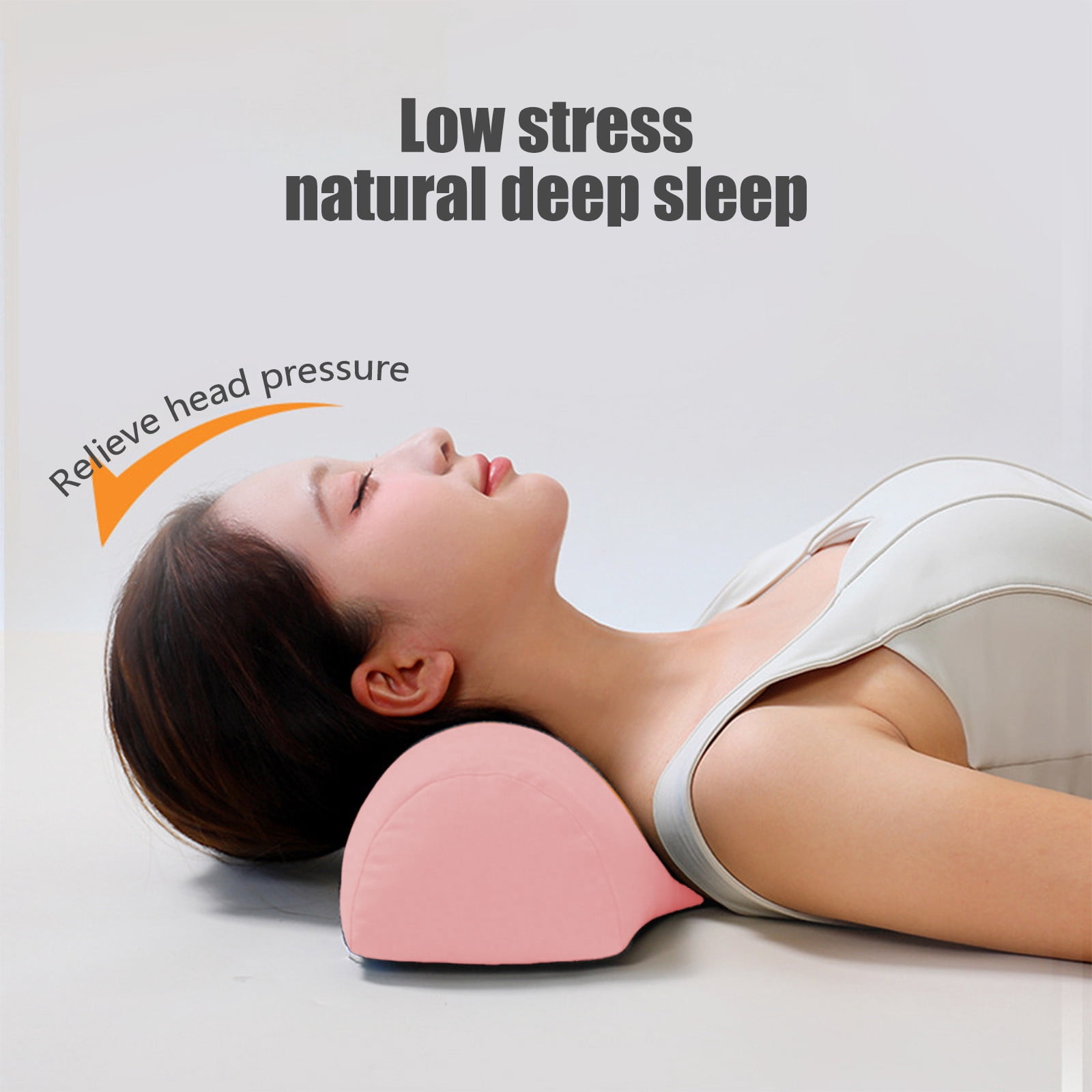 Cervical Neck Pillow for Pain Relief Sleeping, Neck roll Pillow Memory Foam for Stiff Neck Pain Relief ，Travel Bolster Pillow for Bed for Side Sleepers Back Sleeper