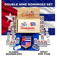 thumbnail image 2 of Juego de dominó Cuban Double Nine PRK 14 con estuche de madera, 2 of 9
