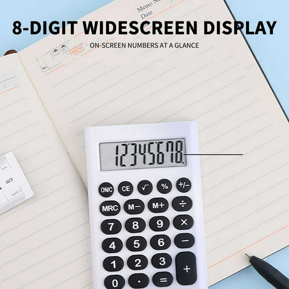 Basic Standard Calculators Mini Digital Desktop Calculator with 8-Digit Lcd Display. Smart Calculator Pocket Size for Home School for Kids Smart Home Products
