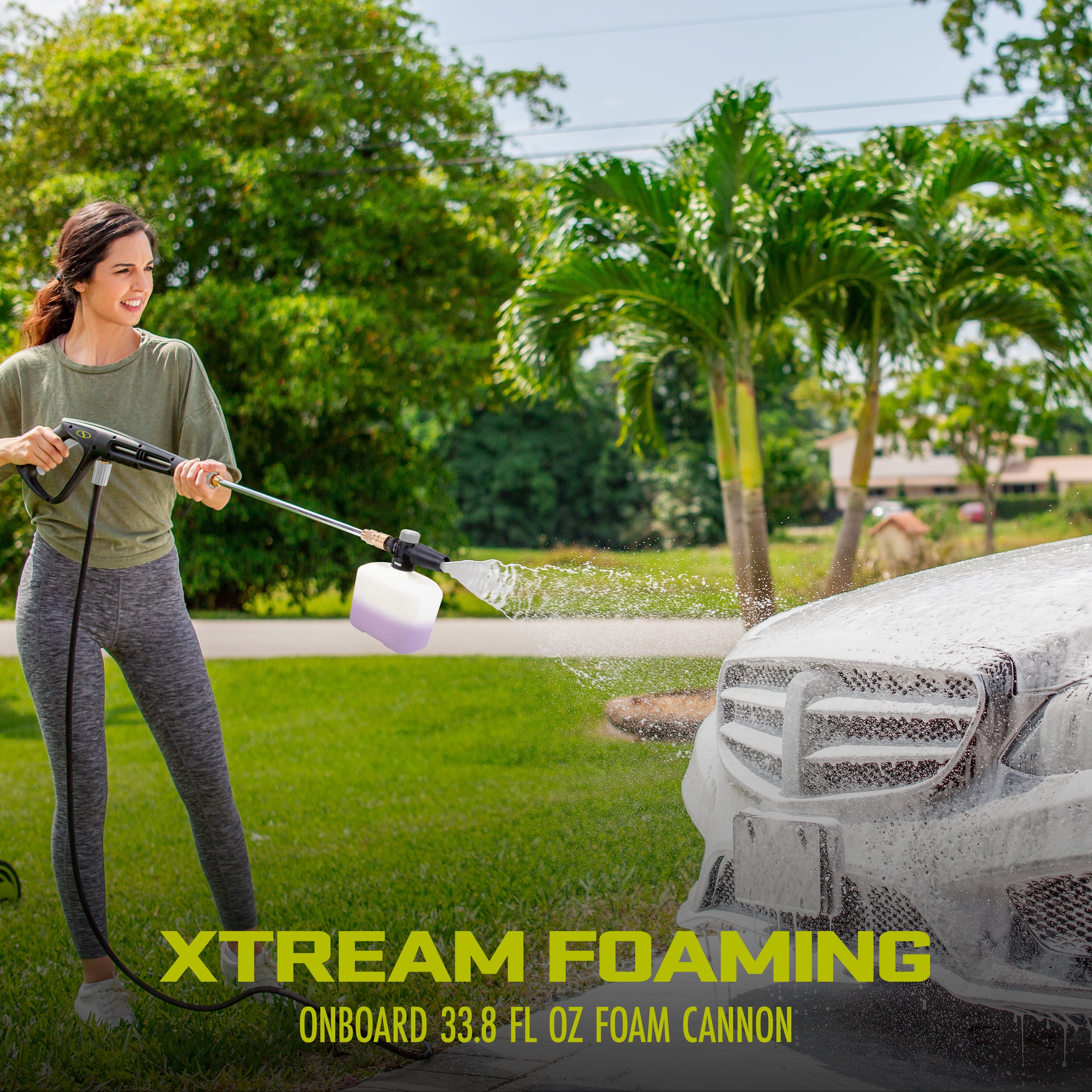 Sun Joe Xtream Clean Electric Pressure Washer, 14.9-Amp, 2200 PSI Certified Rated, 1.1 GPM Rated Flow