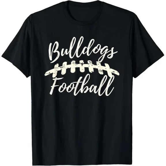 Bulldogs Football School Spirit Team Mascot Game Day Night T-Shirt