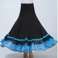 thumbnail image 3 of Modern Flamenco Waltz Ballroom Dance Ruffle Practice Skirts for Adults, 3 of 4