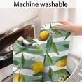 thumbnail image 5 of Yellow Lemon Fruits StripedGreen Pattern Bathroom Rugs Mat,Non Slip Microfiber Bathroom Rug,Rubber Backing,Soft Bathroom Mats for Bathroom Floor,Tub and Shower,17x30in(43x75cm), 5 of 5