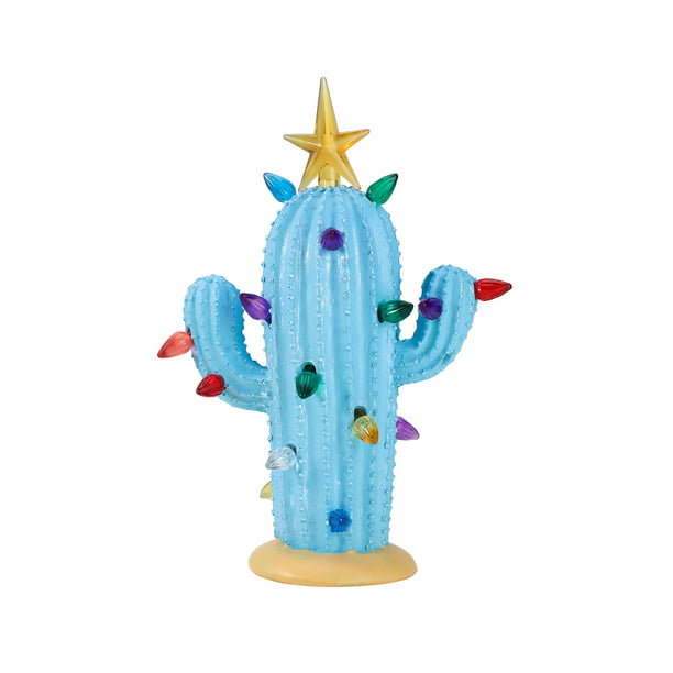 Vintage Ceramic Christmas Cactus Decoration Nostalgic Christmas 
