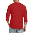 thumbnail image 5 of Mens 3/4 Sleeve T Shirts Crew Neck Casual Basic Tee Shirt Lightweight Pullover Tops, 5 of 5