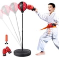thumbnail image 2 of Kids Punching Bags 3-8 Kids Boxing Set - Adjustable Punching Bag With Stand & Gloves For Ages 5-10 Boxing Bag With Stand 2 of 12