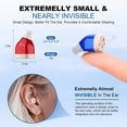 thumbnail image 5 of Rechargeable Hearing Aids For Seniors With Noise Canceling,Hearing Amplifier For Adults,Digital In Ear Hearing Aids, Hearing Assist Devices With Volume Control Magnetic Contact Charging Box,Blue&Red, 5 of 8