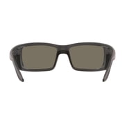 Costa Del Mar Sunglasses for Men - Permit Mens Polarized Sunglasses - Fishing, Boating & Beach UV Protection - Size 62 - Matte Gray/Blue Mirror 580G