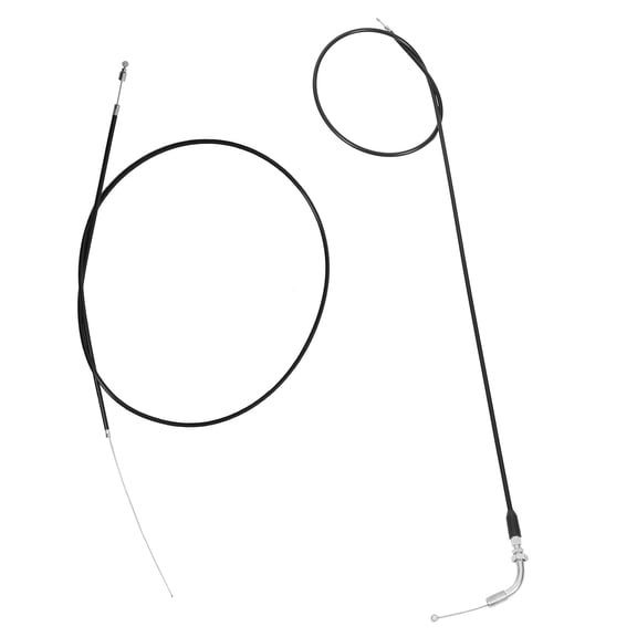WHAMVOX Black Rubber Copper Throttle Cable for Motorcycle Use Compatible with Various Brands and Models 1 Set