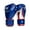Metalic Blue/White, variant on Hit N Move Boxing Gloves - All Day Pro Agility 16oz White/Gold - Hook and Loop