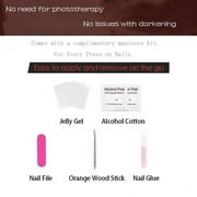 3D Handcrafted Colorful Gummy Bear Press On Nails Long French tip Rainbow Vibes 10 Kits for Young