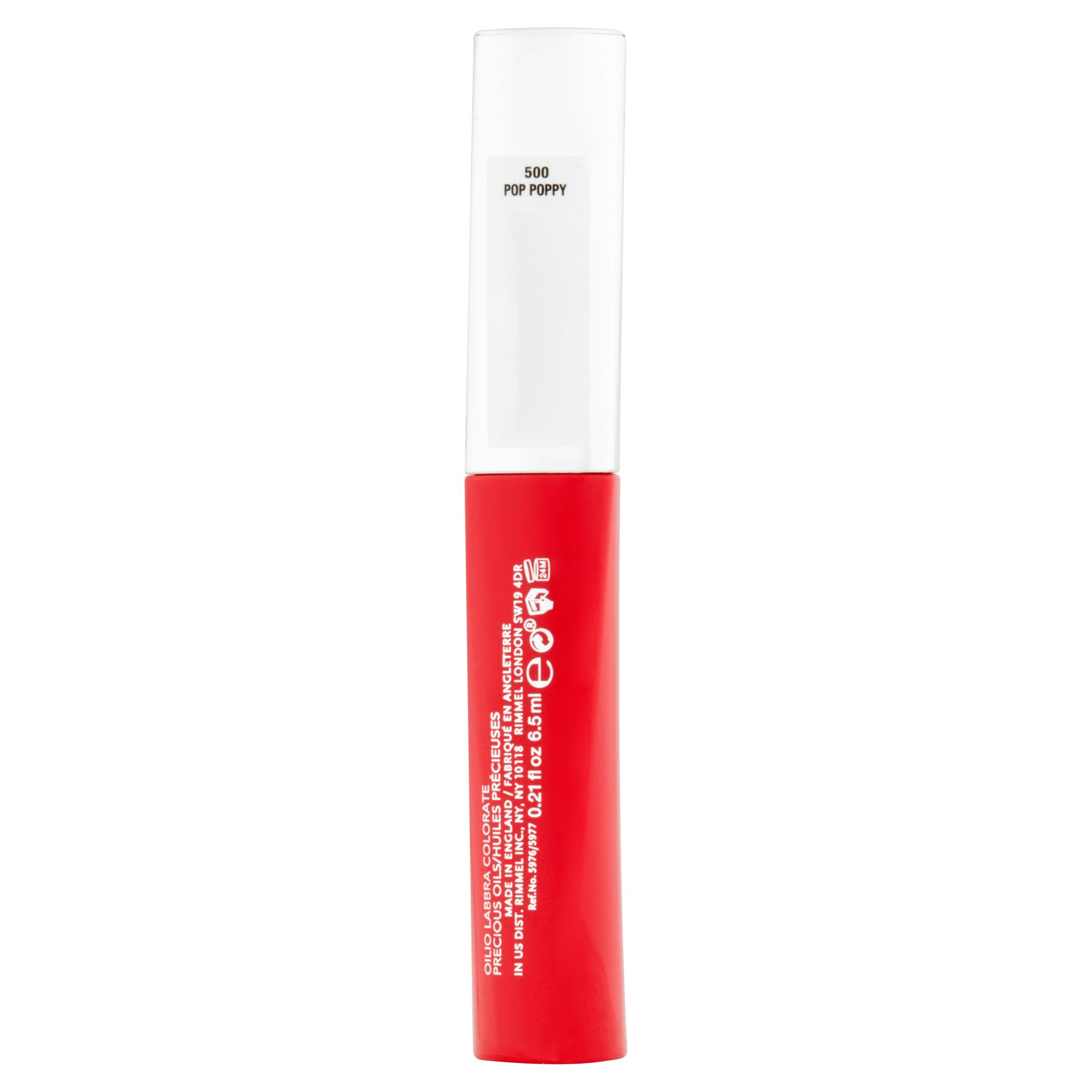 Rimmel London Oh My Gloss! Oil Lip Tint, Pop Poppy