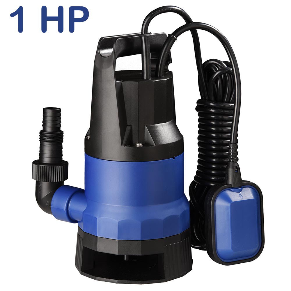 Pond Aquarium Garden Blue Hicient Submersible Sump Pump 3400GPH 1100W Clean Dirty Water Flood Drain Pump with Automatic ON/OFF for Pool