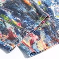 thumbnail image 5 of TIREOW Boys Colorful Graffiti Baggy Denim Pants Elastic Waist Straight Wide Leg Denim Trousers Trendy Casual Loose Fit Jeans, 5 of 8