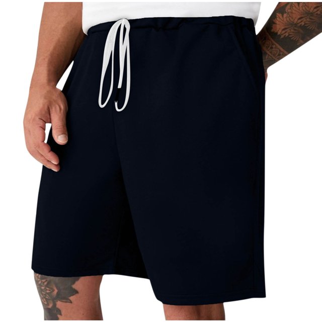 Diufon Men's Athletic Shorts Drawstring Waisted Outdoor Sport Shorts Spring Summer Hiking Shorts with Pockets