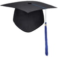 thumbnail image 1 of Bachelor Graduation Hat Unisex Adult Matte Adult Doctoral Student Graduation Cap with Tassel (Blue), 1 of 8
