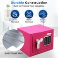 thumbnail image 4 of SereneLife Heavy Duty Electronic Safe Box - 9.1 x 6.7' Digital Lockbox with Code 2 Keys - Small Safe for Home/Office, Secure Cash, Jewelry, Firearms - Wall/Floor Mountable, 4 of 7