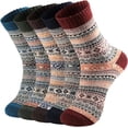 thumbnail image 1 of Calcetines de lana: calcetines gruesos de lana suave para mujer, calcetines de lana cálidos vintage para mujer, calcetines cálidos de invierno para mujeres y hombres, 1 of 5