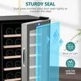 thumbnail image 3 of M optimized Compressor Wine Cooler, Freestanding Beverage Refrigerator, Wine Cellar with Adjustable Temp Control for Home Office Hotel Bar, 14/18/28 Bottle, 3 of 9