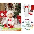 thumbnail image 2 of Noah's Boytique Baby Boys Christmas Outfit Dot Suspenders Santa Pictures Newborn, 2 of 5