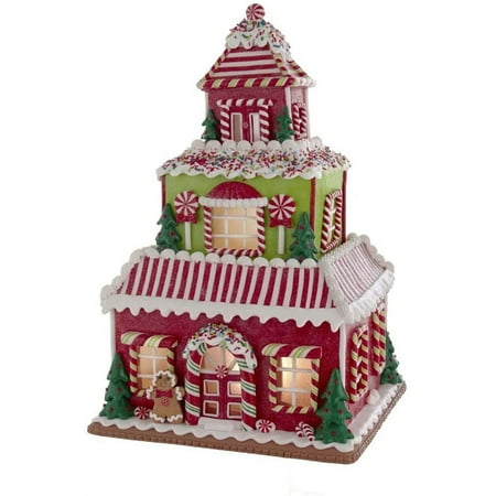 Kurt Adler 16.5-Inch Gingerbread House with LED Lights
