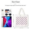 thumbnail image 3 of Yiaed Cute Poodle Dog Print Fluffy Shoulder Bag Plush Bags Women Ladies Tote Bag Fluffy White Furry Purse Handbag for Autumn and Winter, 3 of 7