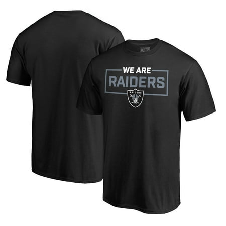 Riddell Oakland Raiders Signature Football - Oakland Raiders NFL Pro Line by Fanatics Branded We Are Icon T-Shirt - Black