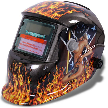3.60X1.65 Inch View Window Solar Auto-Darkening Welding Helmets Welder Mask Hood Tool Protect Eyes Suited for Welding (Best Tool For Grinding Welds)