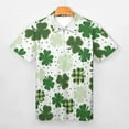 thumbnail image 4 of YDLCAFD Chemise à Manches Courtes à Col à Revers avec Fermeture Éclair pour Hommes, Mode Décontractée pour la Saint-Patrick, 4 of 6
