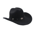 thumbnail image 5 of Fgnfyis Western Cowboy Hat for Men and Women Fashionable Wide Brim Design Ideal for Outdoor Events and Parties Black One Size, 5 of 9