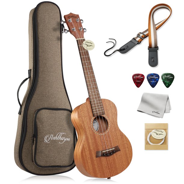 Ashthorpe Tenor Ukulele Mahogany 26 Inch Professional Uke Beginners Kit With Padded Gig Bag Strap Extra Set Of Aquila Nylgut Strings Cloth And Picks Com Ashthorpe Tenor Ukulele Mahogany 26, Car Seat Headrest Pillow Ukulele