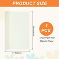 thumbnail image 2 of Uxcell Crepe Paper, 7.9ft Long 20 Inch Wide Milk White Crepe Paper Roll, 2 of 7