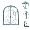thumbnail image 6 of FashionCha Arched Window Wall Decor Metal Scroll Wall Decor Retro Farmhouse Rustic for Yard Green, 6 of 9