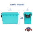 thumbnail image 3 of Sheffield Ammo & Utility Storage Box, Teal, 3 of 10