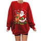 thumbnail image 1 of Blusa de sudadera informal con estampado suelto y mangas caídas navideñas con cuello redondo para mujer Fridja  FKASFK1945, 1 of 3