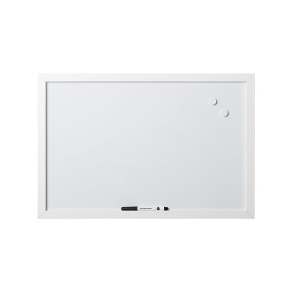 Magnetic Dry-Erase Board, White MDF Frame