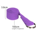thumbnail image 2 of Yoga Strap w/Adjustable D-Ring Buckle - General Fitness, Flexibility and Physical Therapy, 2 of 5