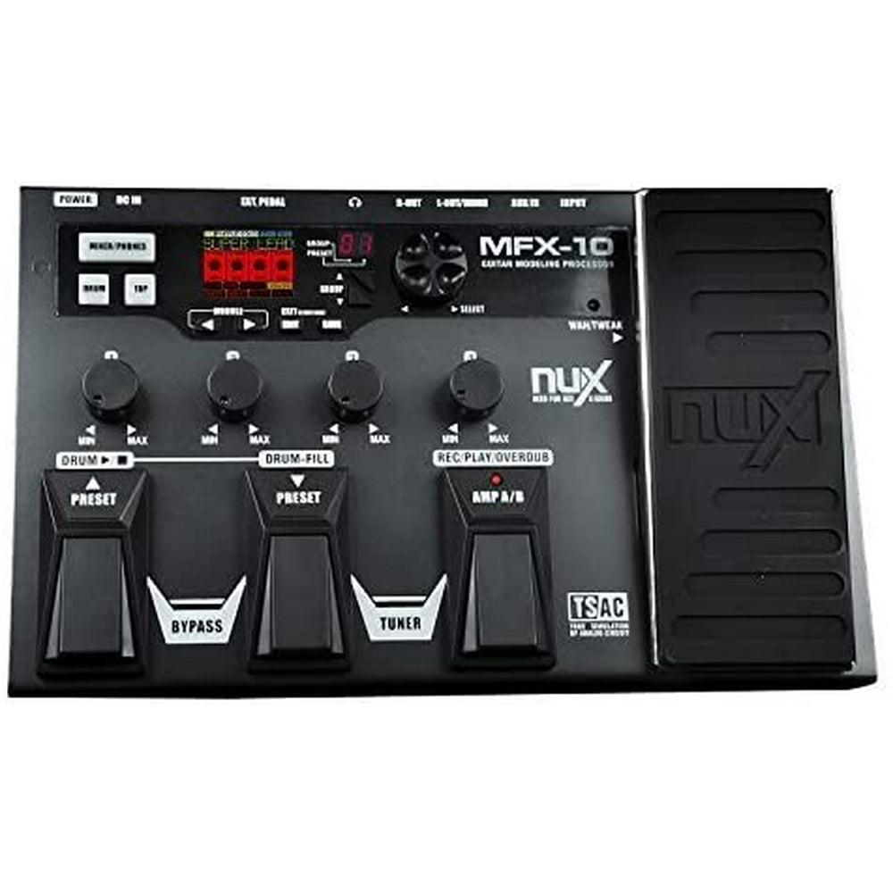 NUX MFX10 Modeling Guitar Floor MultiEffects Pedal Processor w