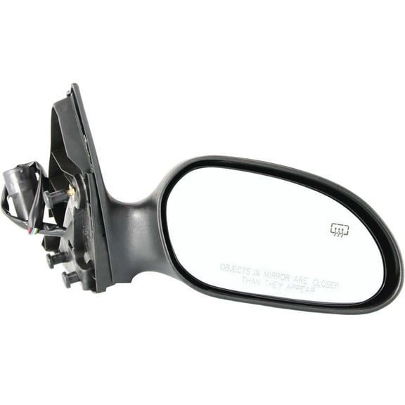 MIRROR Compatible For 2000-2007 Ford Taurus 2000-2005 Mercury Sable Right Passenger Heated Power Glass Textured Black