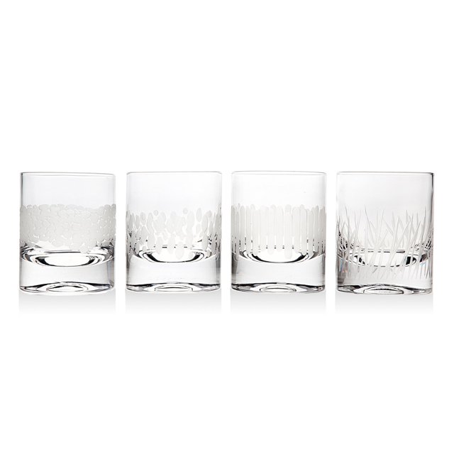 Godinger Galleria Double Old Fashion Glasses Set of 4
