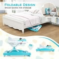 thumbnail image 5 of Costway 6 in 1 Baby Walker Adjustable Walker & Activity Center with Music 6-14 Months Green, 5 of 9