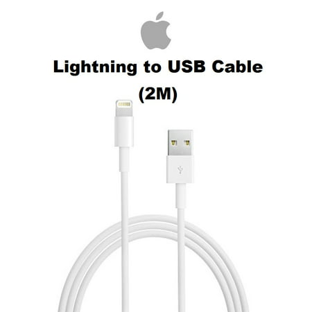Apple 2M ( 6FT)  Lightning To USB Cable For iPhone X, 8, 7, 6,  iPad, (Best Magnetic Lightning Cable)
