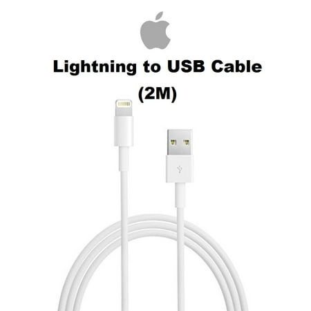 Apple 2M ( 6FT)  Lightning To USB Cable For iPhone X, 8, 7, 6,  iPad, (Best Apple Iphone Charger)