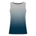 thumbnail image 3 of Penkiiy Mens Tank Top Soft Cozy Gym Shirts Gradient Muscle Tees Classic Sleeveless Crewneck Summer Basic Athletics Tanks 2XL Blue, 3 of 4