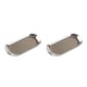 thumbnail image 2 of Inteprter Bandeja de forma ovalada de estilo nórdico, bandejas de dorado, chapado de acero inoxidable, pequeño soporte para platos de Plata Grande 2piezas Inteprter CBP437694, 2 of 6